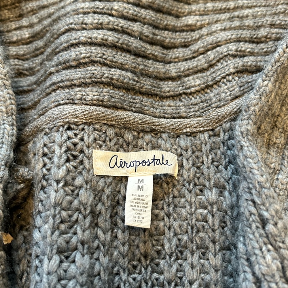 Aeropostale Charcoal Knit Pullover